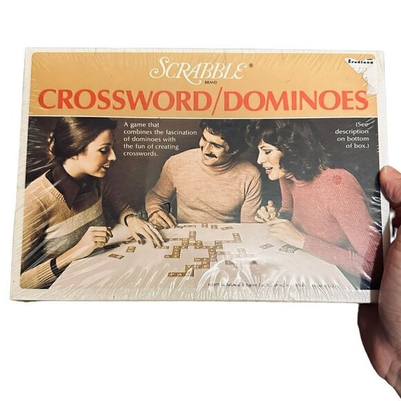 1970s Scrabble Crossword/Dominoes Word Game Still sealed NIB Vintage - Picture 1 of 7